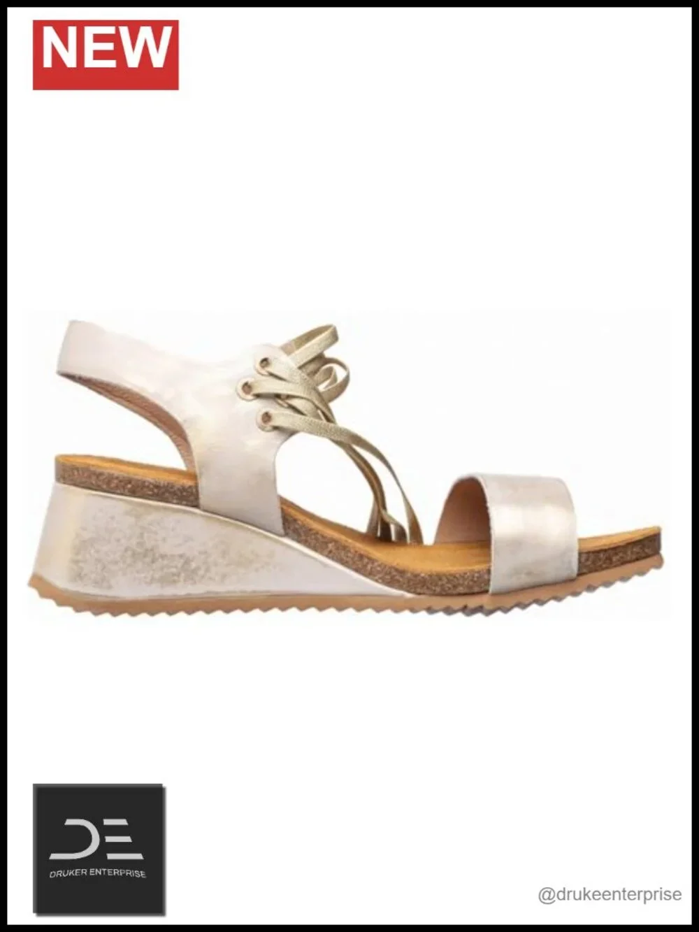 Women's Leather Wedge Sandals Ankle Strap Comfort Fashion Heels 2 Inch